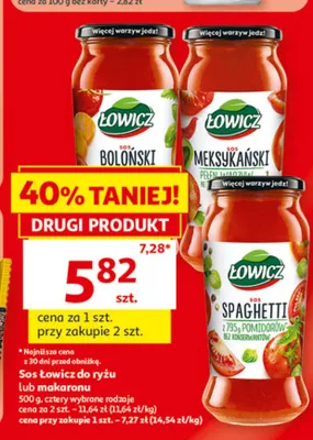 Sos meksykański Łowicz promocja w Auchan