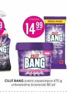 Zestaw pasta czyszcząca Cillit Bang + ściereczki uniwersalne promocja w Drogerie Jasmin