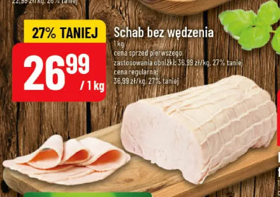Schab bez wędzenia promocja w POLOmarket