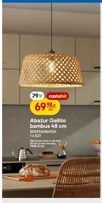 Abażur Gallito bambus 48 cm promocja w Castorama