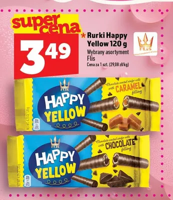 Rurki Happy Yellow Caramel Flis promocja w TOPAZ