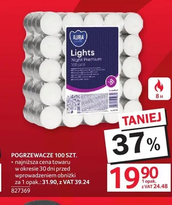 Podgrzewacze Aura 100-pak promocja w Selgros