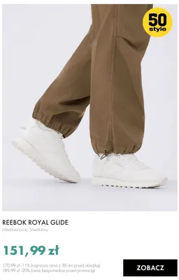 Buty sportowe młodzieżowe Reebok Royal Glide promocja w 50 style