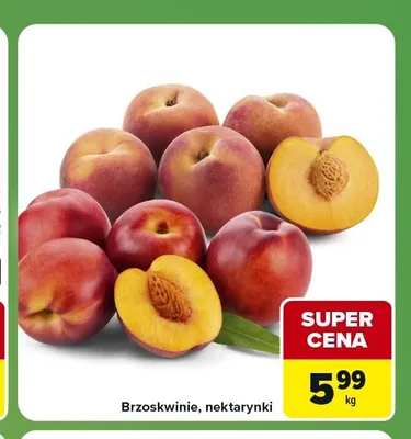 Brzoskwinie promocja w Carrefour Express