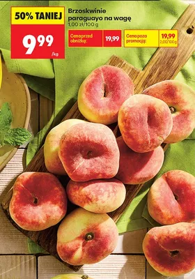 Brzoskwinie paraguayo promocja w Biedronka