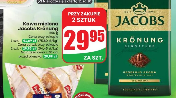 Kawa mielona Jacobs Krönung promocja w Dino