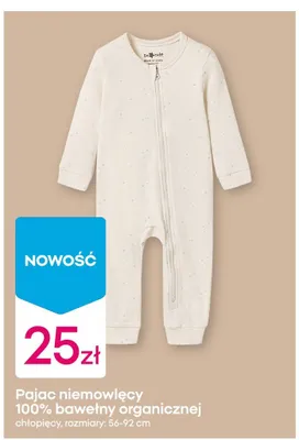 Pajac niemowlęcy 100% bawełny organicznej chłopięcy promocja w Pepco