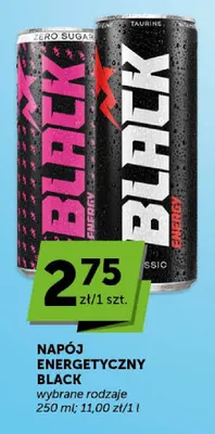 Napój energetyczny Black Zero Sugar promocja w Groszek