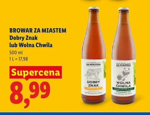 Piwo Browar Za Miastem Wolna Chwila promocja w Lidl