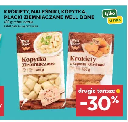 Placki ziemniaczane Well Done promocja w Stokrotka
