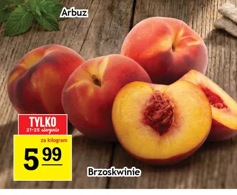 Brzoskwinie promocja w Gram Market