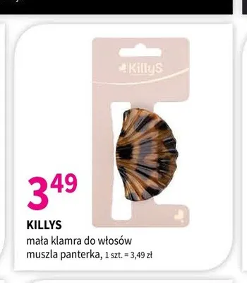 Mała klamra do włosów KillyS muszla panterka promocja w Drogerie Polskie