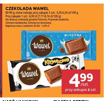 Czekolada krówkowa Wawel promocja w Stokrotka