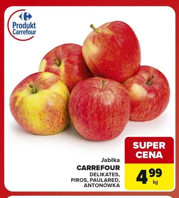 Jabłka Piros Carrefour promocja w Carrefour Market