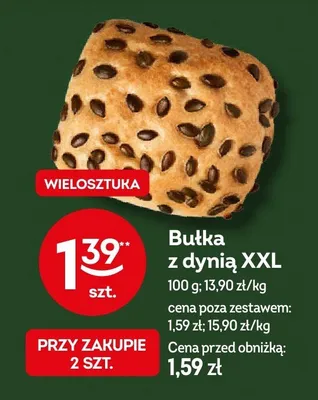 Bułka z dynią XXL promocja w Żabka