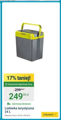 Lodówka turystyczna 24 l promocja w ERLI