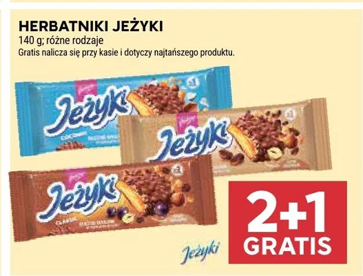 Herbatniki jeżyki promocja w Stokrotka