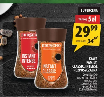 Kawa rozpuszczalna Eduscho Classic promocja w Arhelan