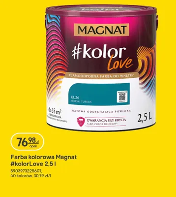 Farba kolorowa #kolorLove 2,5 l promocja w Castorama