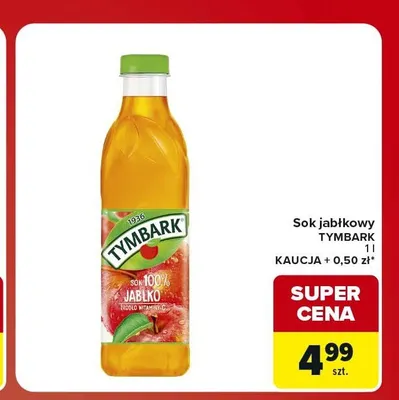 Sok jabłkowy Tymbark promocja w Carrefour Market