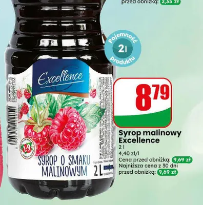 Syrop malinowy Excellence promocja w Dino