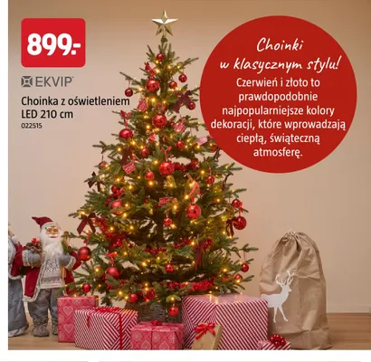 Choinka z oświetleniem LED 210 cm Ekvip promocja w Jula