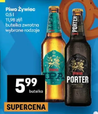 Piwo Żywiec promocja w Delikatesy Centrum