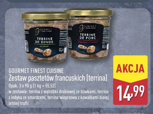 Zestaw pasztetów francuskich terrina Gourmet Finest Cuisine promocja w Aldi