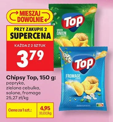 Chipsy Top solone promocja w Biedronka