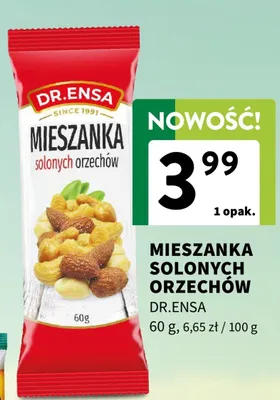 Mieszanka solonych orzechów Dr.Ensa promocja w Intermarche