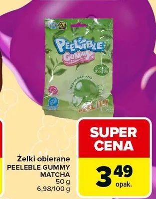 Żelki obierane Peeleble Gummy Matcha promocja w Carrefour Market