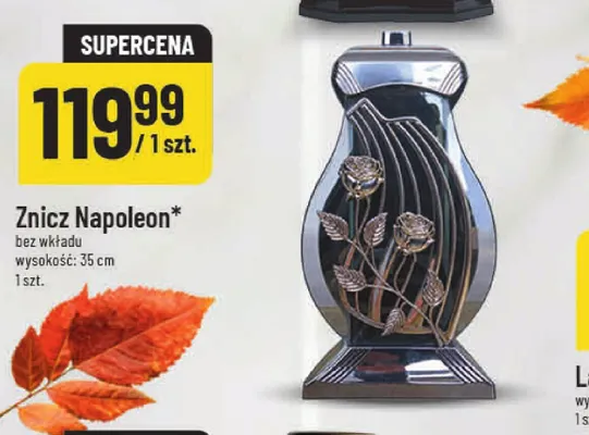 Znicz Napoleon bez wkładu 35 cm promocja w POLOmarket