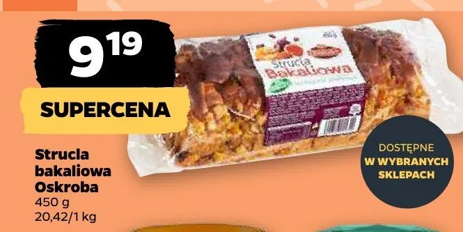 Strucla bakaliowa Oskroba promocja w Netto