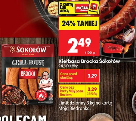 Kiełbasa Brocka  promocja w Biedronka
