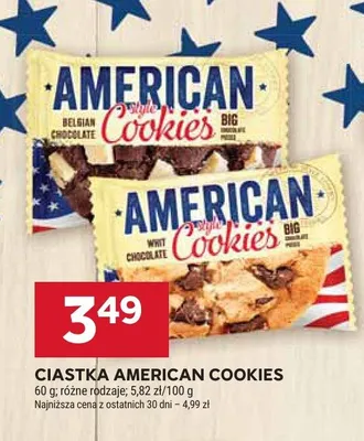 Ciastka American Cookies promocja w Stokrotka