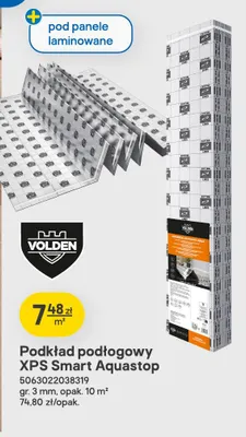 Podkład podłogowy XPS Smart Aquastop Volden promocja w Castorama