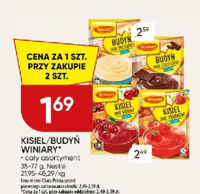 Kisiel smak truskawkowy Winiary promocja w Chata Polska