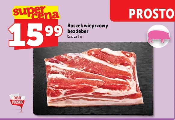 Boczek wieprzowy bez żeber promocja w TOPAZ