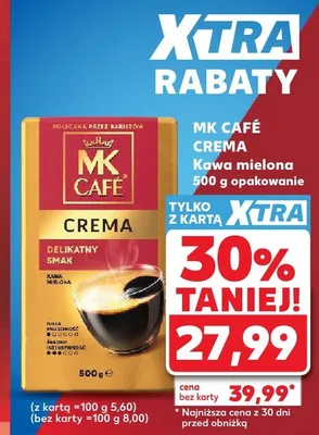 Kawa mielona MK Café Crema promocja w Kaufland
