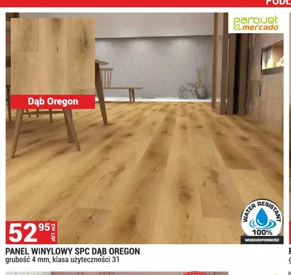 Panel winylowy Spc Dąb Oregon Parquet & Mercado promocja w Merkury Market
