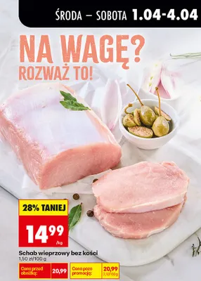 Schab wieprzowy bez kości promocja w Biedronka