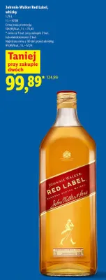 Whisky + szklanka Johnnie walker red label promocja w Lidl