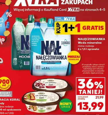 Woda mineralna Nałęczowianka zgrzewka 6x1,5l promocja w Kaufland