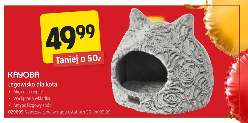 Legowisko dla kota Kayoba promocja w Jula