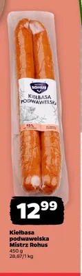 Kiełbasa podwawelska Mistrz Rohus promocja w Netto
