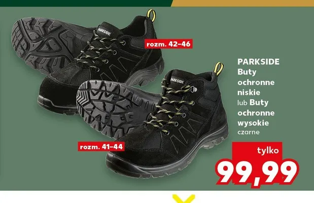 Buty ochronne niskie Parkside promocja w Kaufland