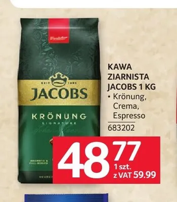 Kawa ziarnista Jacobs Krönung promocja w Selgros