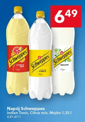 Napój Schweppes Indian Tonic promocja w LEWIATAN