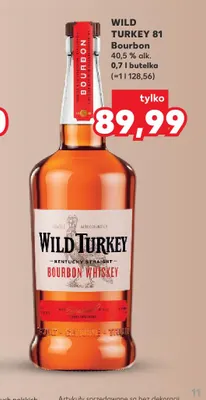 Bourbon Wild Turkey 81 promocja w Kaufland