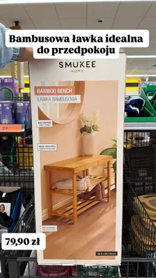 Ławka bambusowa Smukee promocja